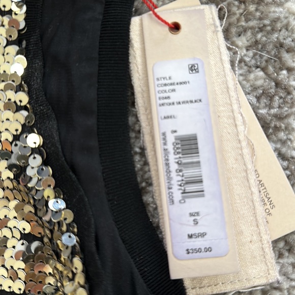 Sequin tank with back zipper sz small - Picture 4 of 7